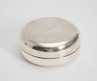 800 Silver Circular Box