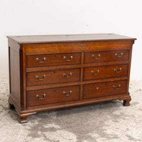 George III Style Oak Mule Chest