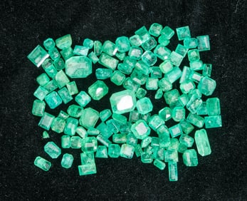 Group of Unmounted Emeralds