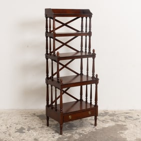 George IV Style Mahogany Five-Tier Etagere