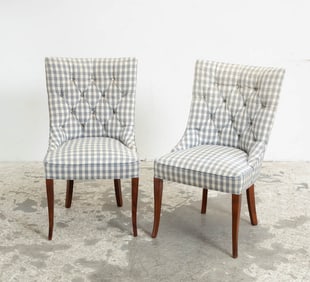 Pair of Tufted Side Chairs