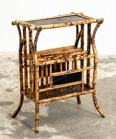 Victorian Bamboo Canterbury Table