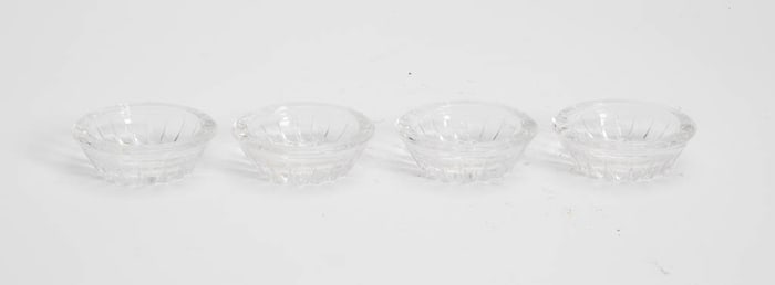 Set of Four Val Saint Lambert Glass Ashtrays