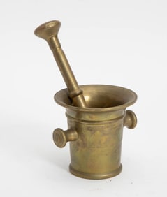 Brass Mortar and Pestle