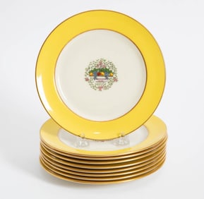 Set of Nine Lenox Porcelain Bread Plates