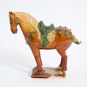 Chinese Glazed Ceramic Horse
