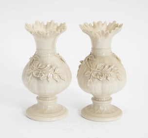 Pair of Beleek Vases