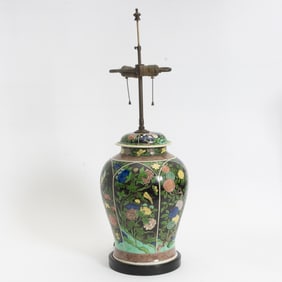 Chinese Glazed Ceramic Ginger Jar