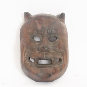 Japanese Wood Demon Mask