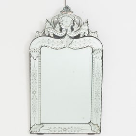 Venetian Etched Glass Mirror