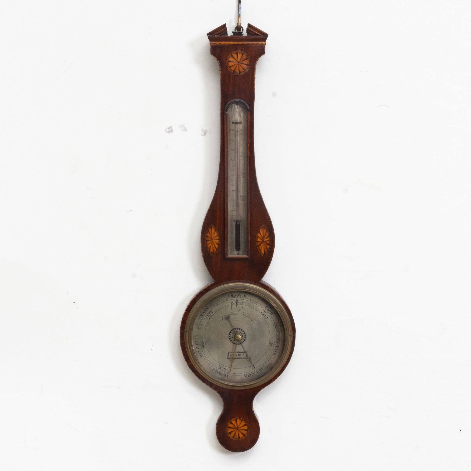Mahogany Inlaid Barometer (1 of 5)