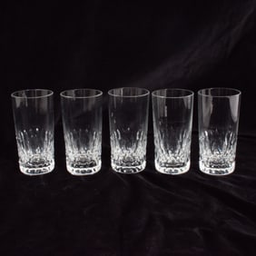 Set of Five Baccarat Highball Glasses
