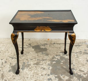 Japonisme Black Lacquer Table