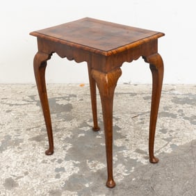 Walnut Burlwood Side Table