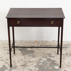 Georgian Style Mahogany Single Drawer Table