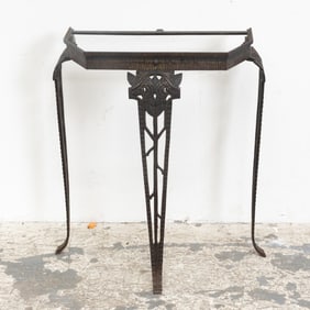 Art Deco Iron Console Base