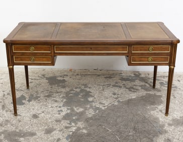 Baker Louis XV Style Leather Top Desk
