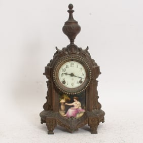 French Style Bronze Mantle Clock