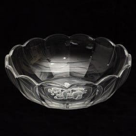 Val Saint Lambert Glass Bowl