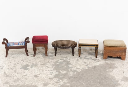 Assorted Group of Five Foot Stools