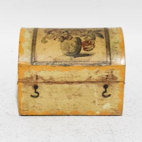 Paint Decorated Diminutive Chest