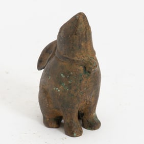 Iron Rabbit Form Door Stopper