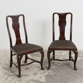 Pair of Queen Ann Style Side Chairs