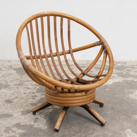Rattan Swivel Pod Chair