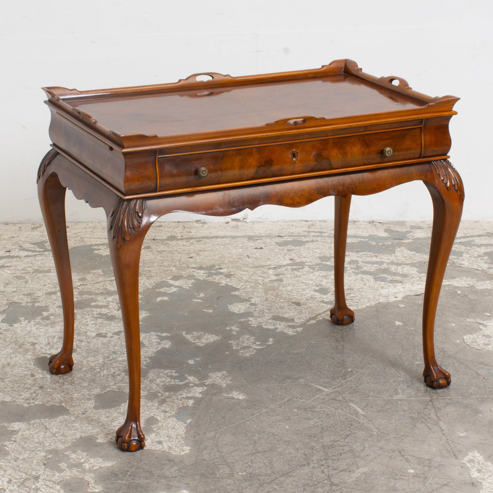 George III Style One Drawer Tea Table (1 of 6)
