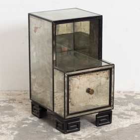 Mirrored Bedside Table
