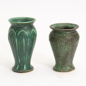 Two Pewabic Ceramic Vases