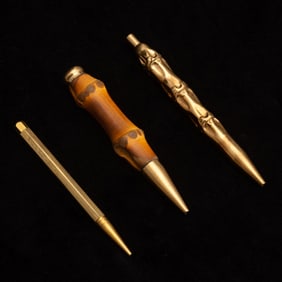 Two Gold and Metal Pencils;