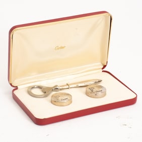 Cartier Sterling Silver Perrier Bottle Set