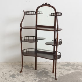 Art Nouveau Style Bentwood Etergere