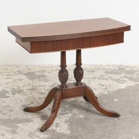 Regency Style Mahogany Fold-Over Table