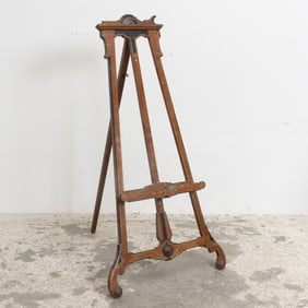 Art Nouveau Style Mahogany Easel