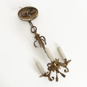 Louis XV Style Brass Ceiling Light