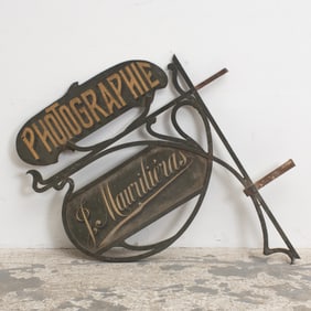 Painted Iron Shop Sign