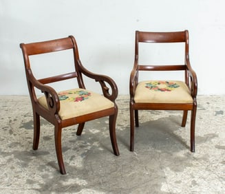 Pair of Regency Style Armchairs