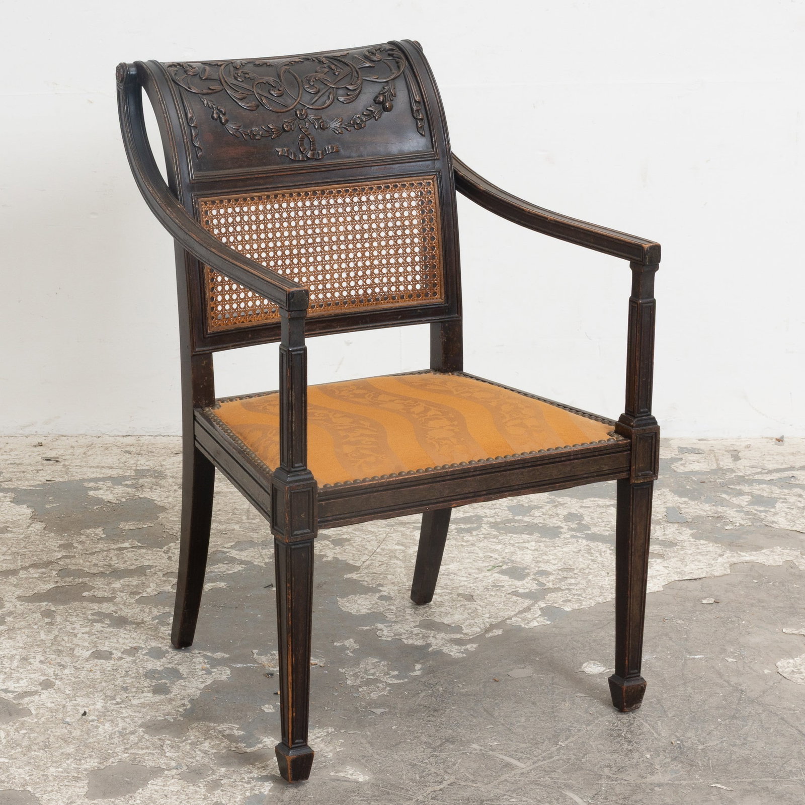 Regency Style Carved Armchair (1 of 6)