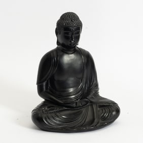 Chalkware Buddha Figure