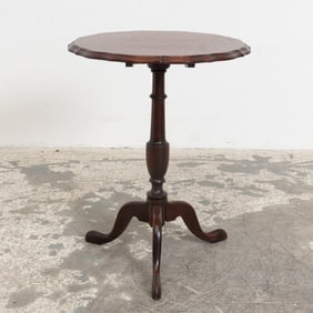 Mahogany Tilt-Top Side Table