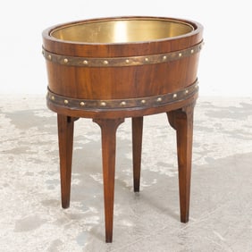 Georgian Style Mahogany Brass-Mounted Wine Cooler