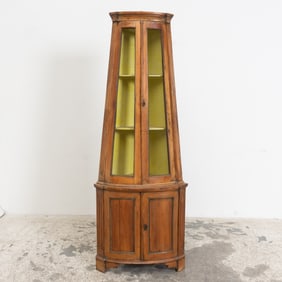 Continental Stained Pine Corner Cabinet