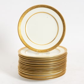 Set of Minton For Tiffany & Co Porcelain Plates;