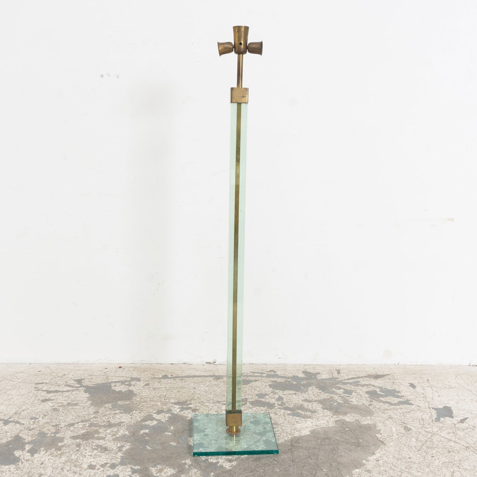 Mid Century Modern Style Glass Floor Lamp (1 of 8)