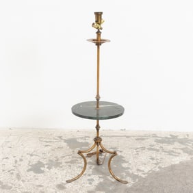 Brass and Marble Floor Lamp