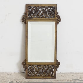 Patinated Metal Mirror