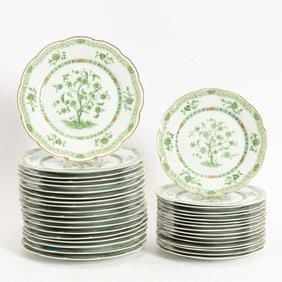 Group of Haviland Limoges Plates "Arbre Verte"