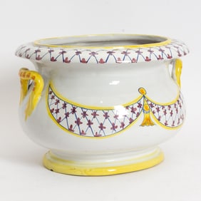 Hand Painted Italian Ceramic Planter